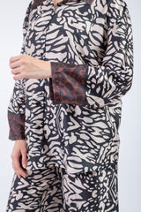 Satin patterned Set
