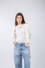 BackNet Cardigan - Beige