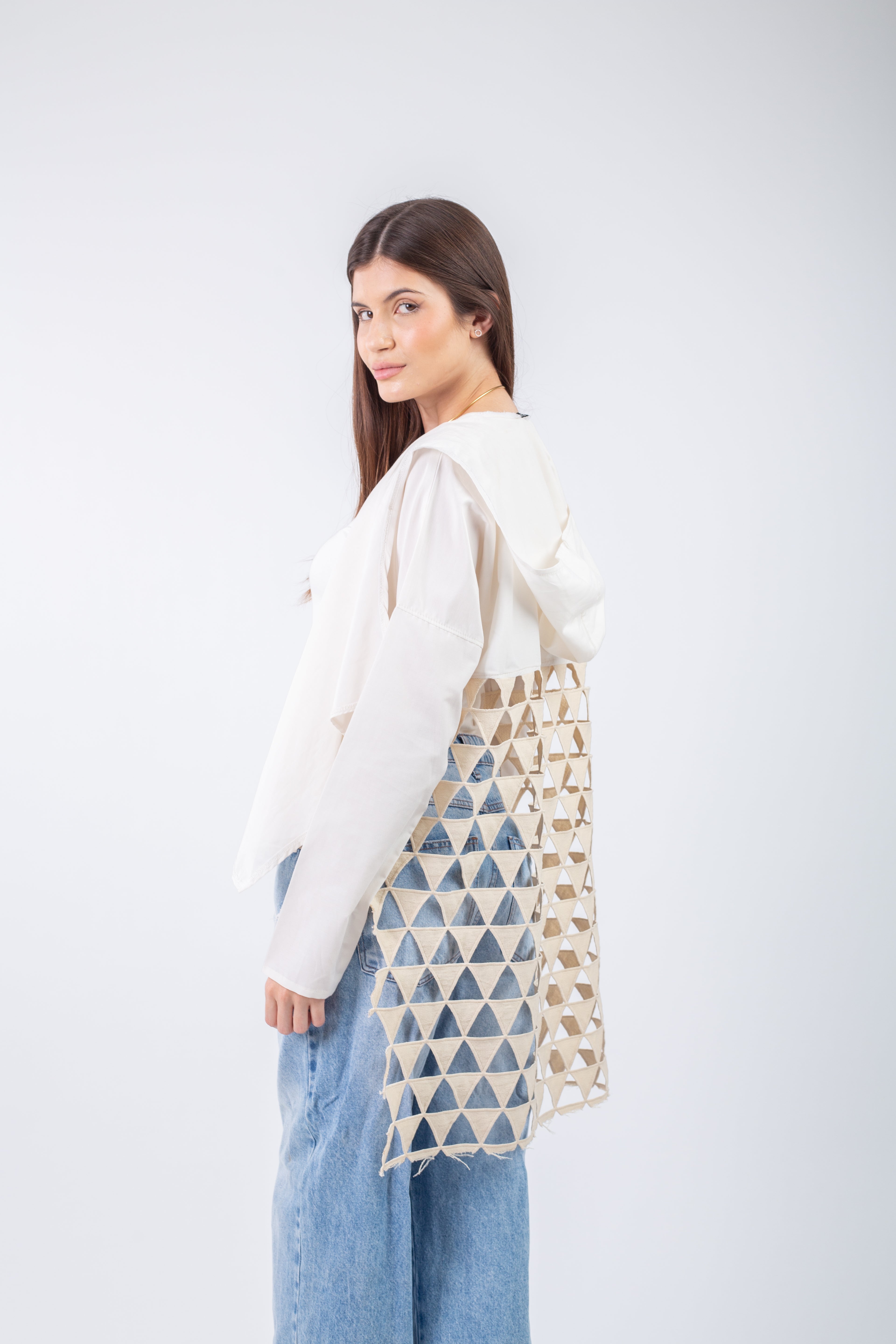 BackNet Cardigan - Beige