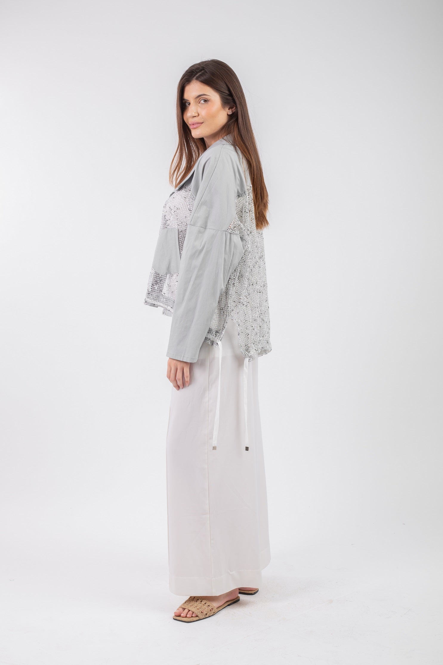 Reversible Cardigan - Grey