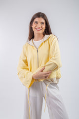 Layered Jacket - Yellow with beige