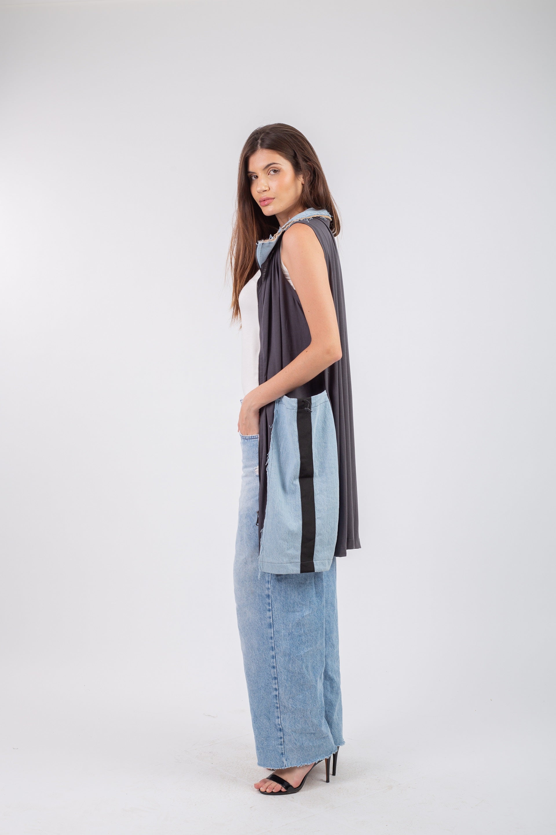 Denim Pocket Cardigan
