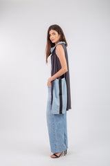 Denim Pocket Cardigan