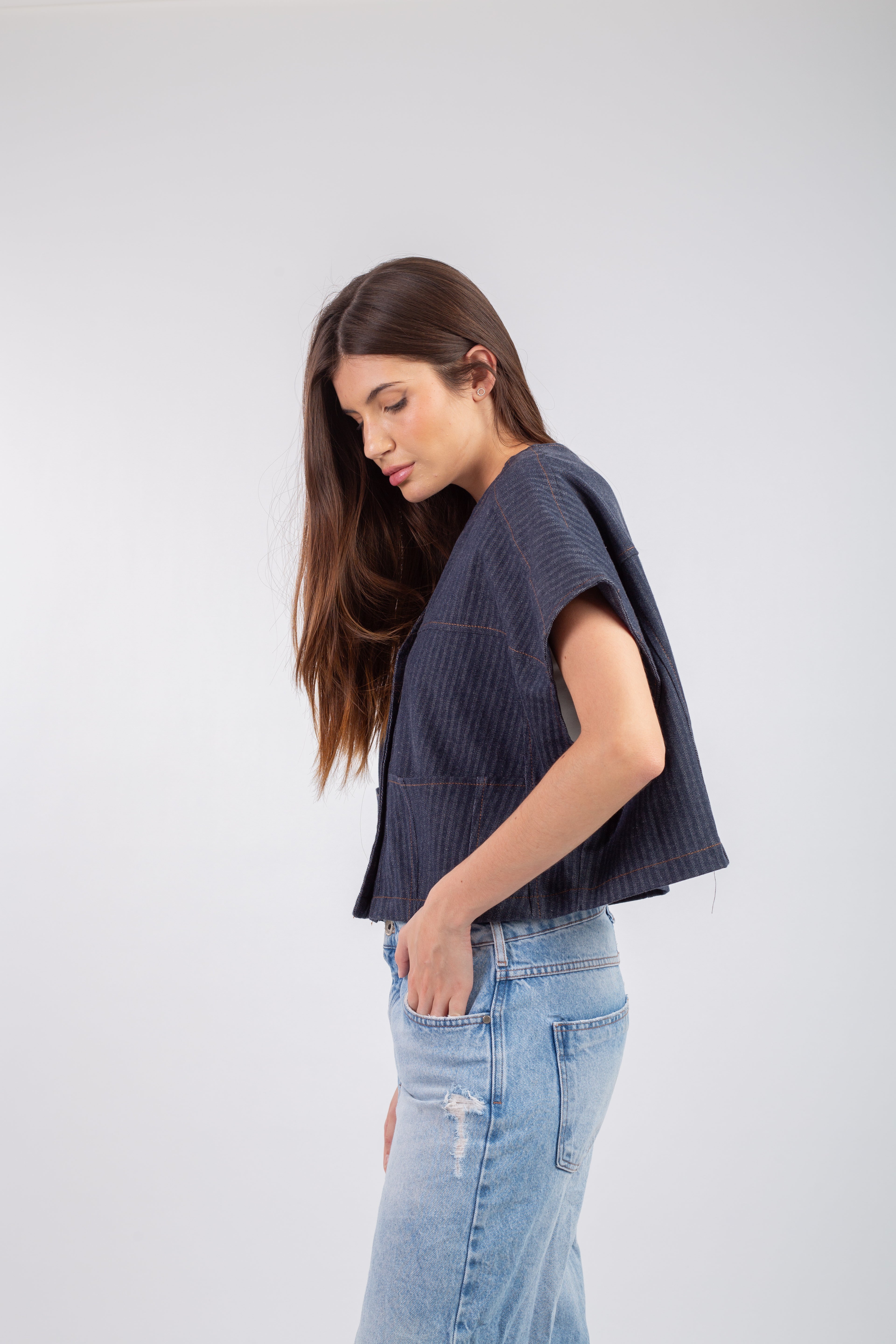 Denim vest